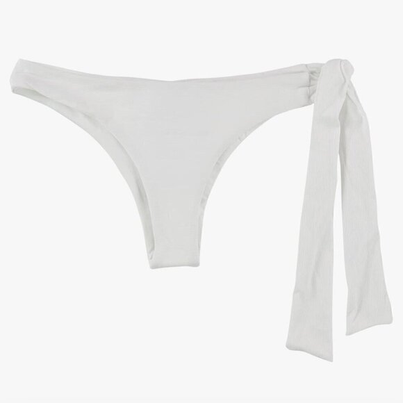 NWT Tavik Goldie Swim Bottom in Ribbed White - Extra Small - Picture 1 of 6
